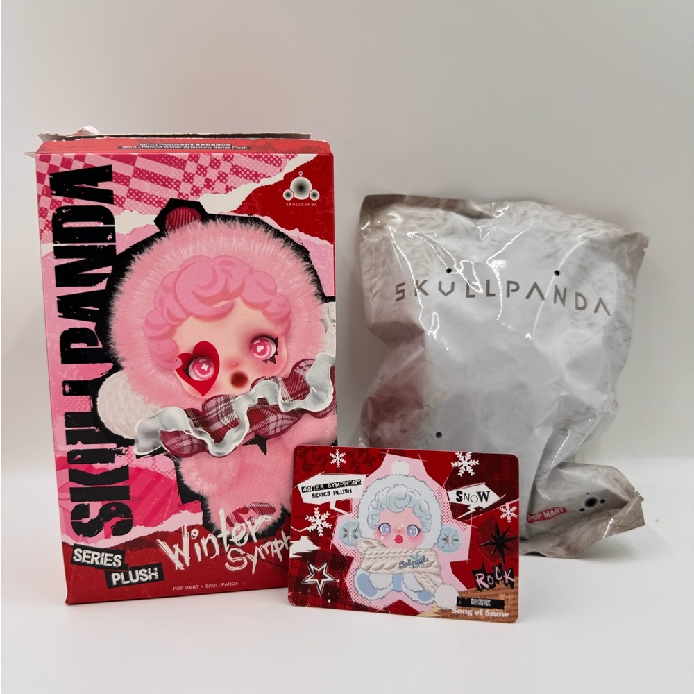 Pop Mart Skullpanda Winter Symphony Series Plush-Song of Snow